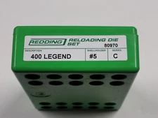 80970 REDDING STANDARD 3-DIE STEEL SET - 400 LEGEND - NEW - FREE SHIPPING