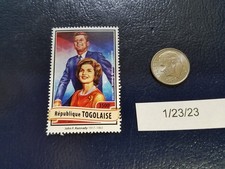 John F Kennedy and Jacqueline Kennedy Onassis 2017 Republique Togolaise Stamp