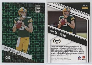 2023 Panini Donruss Elite Rookies Green Disco Sean Clifford #181 Rookie RC
