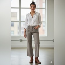 NEW NWT Democracy AB Technology wide leg ankle Raw Hem Carpenter utility jeans