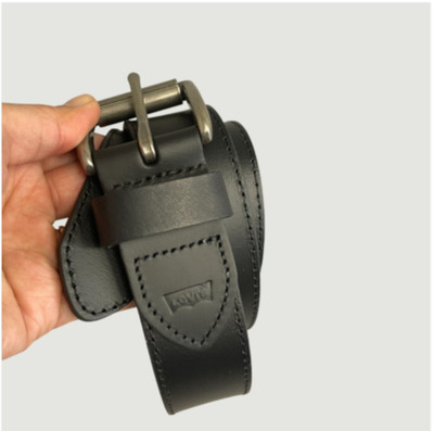 Levi's Men's Size M 34-36 Brown Leather Belt With Gunmetal Buckle N1467