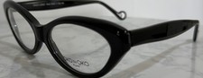 OKO by OKO Paris NY 11 Cat Eye Eyeglass Frames Black 55-16 Handmade Italy