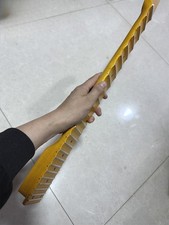 DIY Flame Full scalloped Big Head 24fret Guitar Neck 25.5" Yellow Gloss Parts