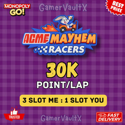Acme Mayhem Racers Event Monopoly Go | 30K POINTS/RACE  Cheapest   Sep 2nd