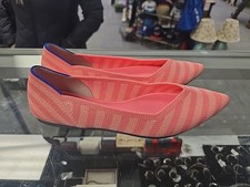 Rothy's The Point Flats Macaron Stripe Peach Pink 8 Limited Edition Collector's