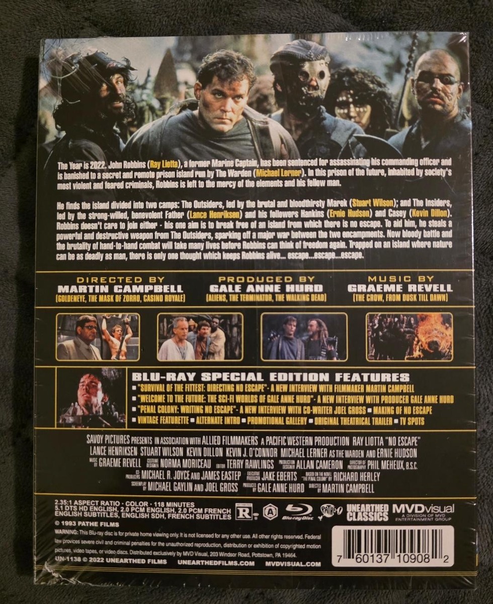 No Escape (Aka Escape from Absolom) (Blu-ray, 1994) for sale