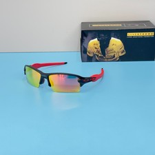 Oakley Flak 2.0 XL OO9271 Black Red Frame Prizm Ruby Sunglasses New w/ Box