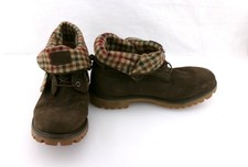 Timberland Shoes Roll Top Genuine Wool Brown Men Boots Size 10.5