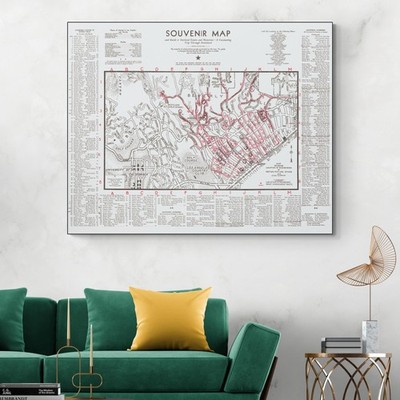 1938 Hollywood Stars Map   Golden Age Film Homes & Studios in Los Angeles