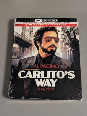  NEW   *CARLITO'S WAY*   LIMITED EDITION STEELBOOK 4K ULTRA HD BLU-RAY & DIGITAL