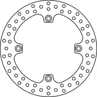 TRW Bremsscheibe (FüR: Kawasaki KLV 1000 BS1122 04-06 Hinten )