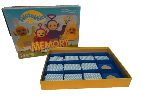 1999 HASBRO TELETUBBIES MEMORY CARD GAME 04864 ( complete ) ^