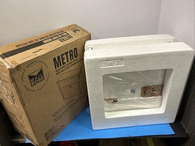 Mail Boss Metro High Security Locking Wall Mount Mailbox Black 7162