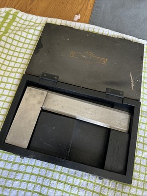 Rare Vintage Moore & Wright No.401 Reference Square 6'' - Boxed -