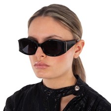 Salvatore Ferragamo Dark Grey Oval Ladies Sunglasses SF2008S 001 55