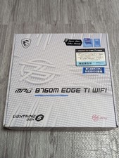 MSI MPG B760M EDGE TI WIFI MicroATX LGA1700 DDR5 Motherboard Intel B760 Unused