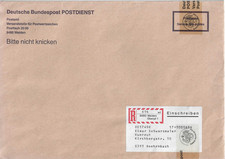 DBP - Postdienst Postsache mit Fremdwerbung  auf der R&uuml;ckseite