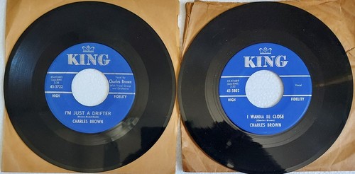 BLUES 45 LOT x2: CHARLES BROWN Don't Want Your Rambling Letters/Don't Believe - Picture 2 of 6