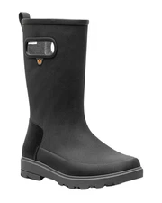 Bogs Holly Jr. Tall Kid's Rain Boots, Black, K1