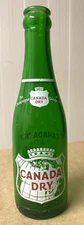 Vintage Soda Pop Beverage Bottle  -ACL  -  Canada Dry,  - 7 0z Ginger Ale