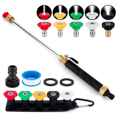 #ad Jet Nozzle High Pressure Hose Nozzle5 in 1 High Pressure Power Washer Wand f... $30.53