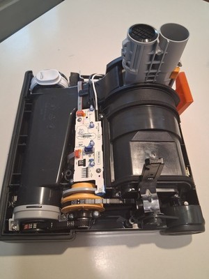 sebo x4 upright NEW main motor assembly with wire harness and bottom plate