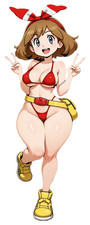 3090 May Sticker, Made In USA, Laminated, Sexy, Waifu, Curvy, Brunette