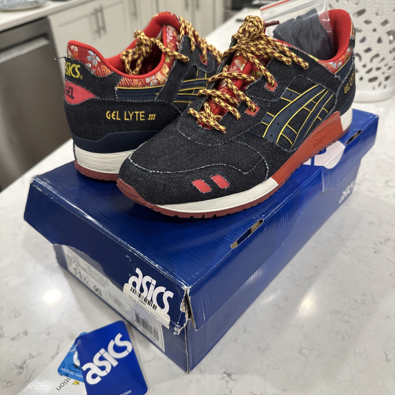 ASICS Gel-Lyte III Japanese Kimono Denim Men&rsquo;s Size 11.5