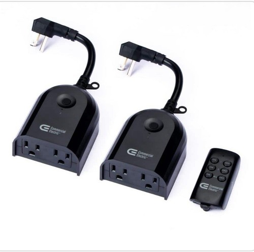 (2-Pk) Commercial Electric Wireless Indoor/Outdoor Remote Control with 2 Rev - Picture 2 of 2