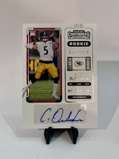 2022 Contenders Chris Oladokun #256 Rookie Auto (RC) Kansas City Chiefs AUTO