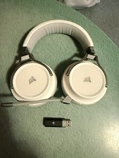 Corsair Virtuoso RGB Wireless Gaming Headset - White - 7.1 Surround Sound