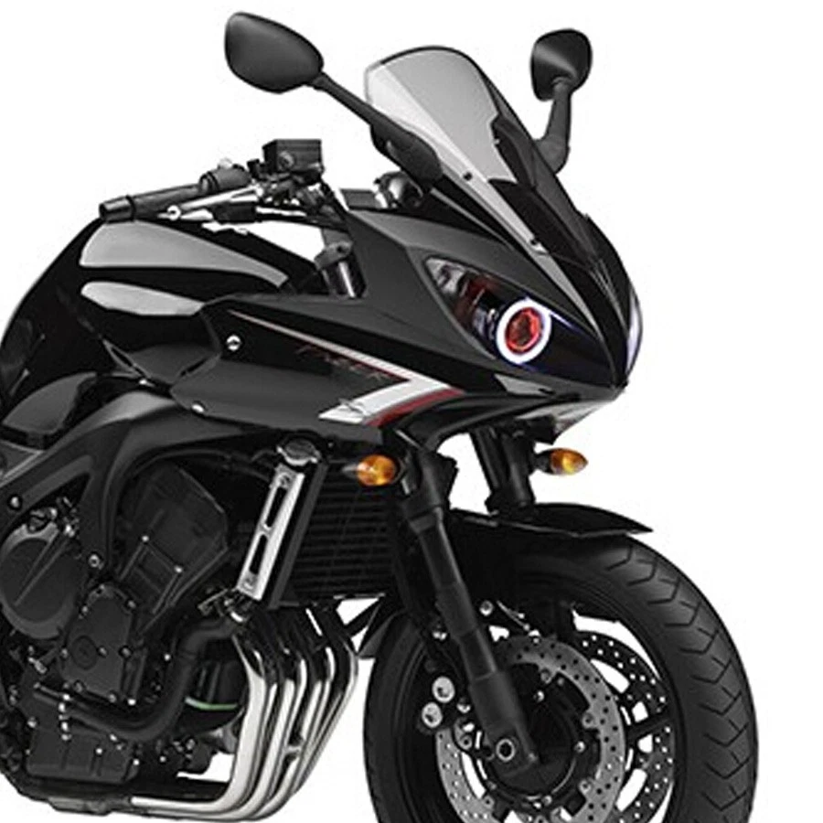 Hi/Lo Beam Angel Devil Eyes HID Assembly Headlight For Yamaha FZ6S 2003-2009 US - Image 3 of 4