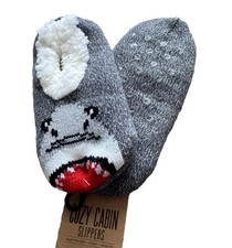 NWT Northeast Outfitters Cozy Cabin Shark Slipper Socks Anti Slip Youth 10k-4