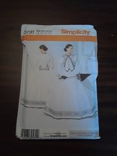 Simplicity 3791 UNCUT Women Victorian Era Dress Sizes 8,10,12,14, Sewing Pattern