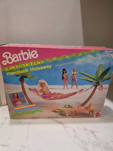 VTG Barbie Hawaiian Fun Hammock Hideaway Play Set #5702 New Unopened Box 1990