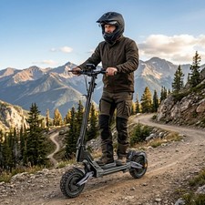 EOEOTWO Dual Motor Electric Scooter for Adults 4000W 45MPH Fast Off-road Scooter