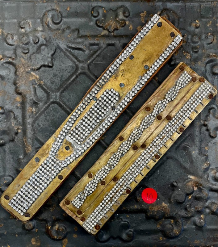 Vintage Decor, Rare One of a Kind Rhinestone Sample from Jewelry Warehouse lot10