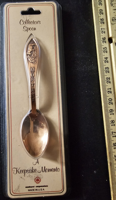 Orest Craft Montana Souvenir Spoon Silver Color Metal MPN C54615