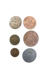 Collectable UK Old Decimal Coins Pack Of 6 Collection
