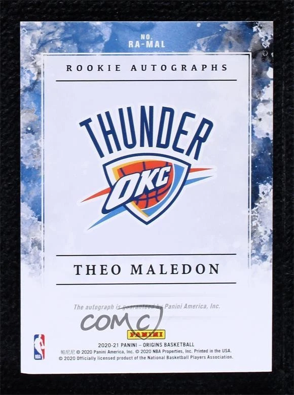 2020-21 Panini Origins Rookie Auto Gold /10 Theo Maledon #RA-MAL Auto RC - Image 2 of 2