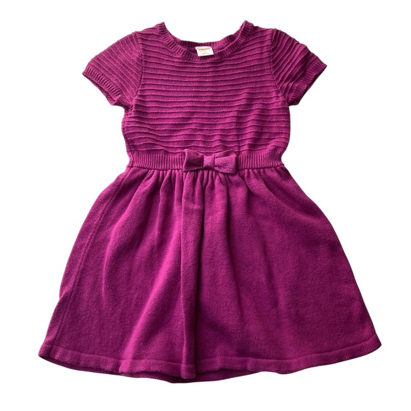Gymboree 4T sweater dress sparkle plum knit party