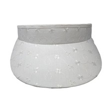 Unbranded Sun Visor Hat White One Size Lightweight Embroidered Blank