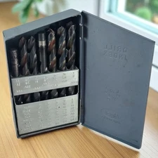 Vtg Huot Drill Index Bit Tool Set 3 Tier USA 95% Complete 