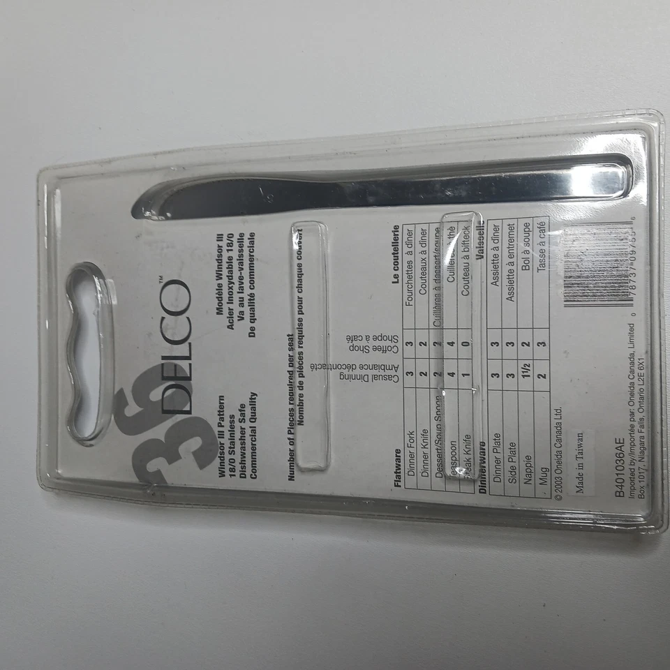 Cuchillos de cena Delco 36 piezas calidad restaurante (Winsor 3) acero inoxidable Foto 3 de 3
