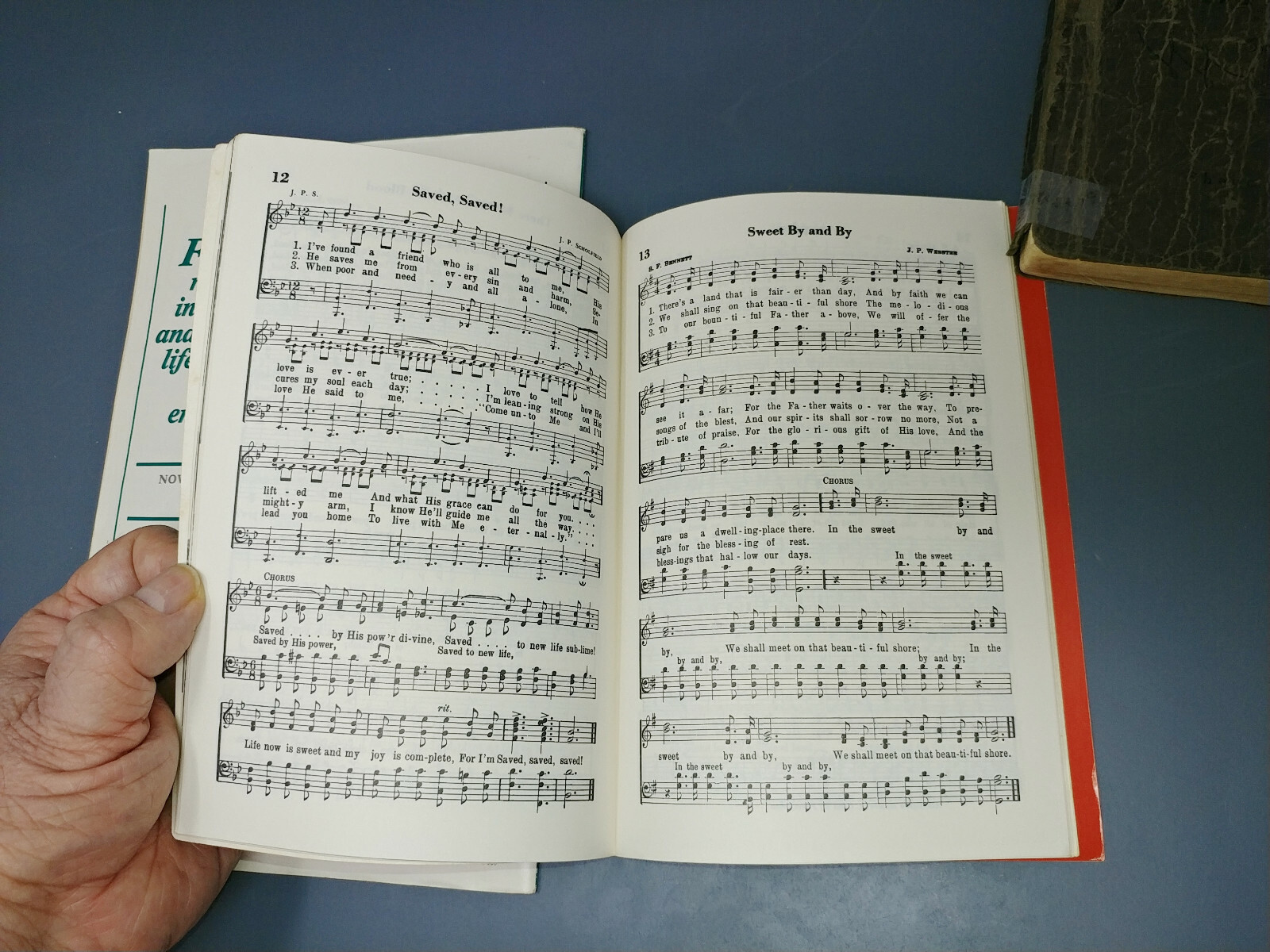 3 Vintage Hymnal Song Christian Gospel Sheet Music Songbooks Stamps