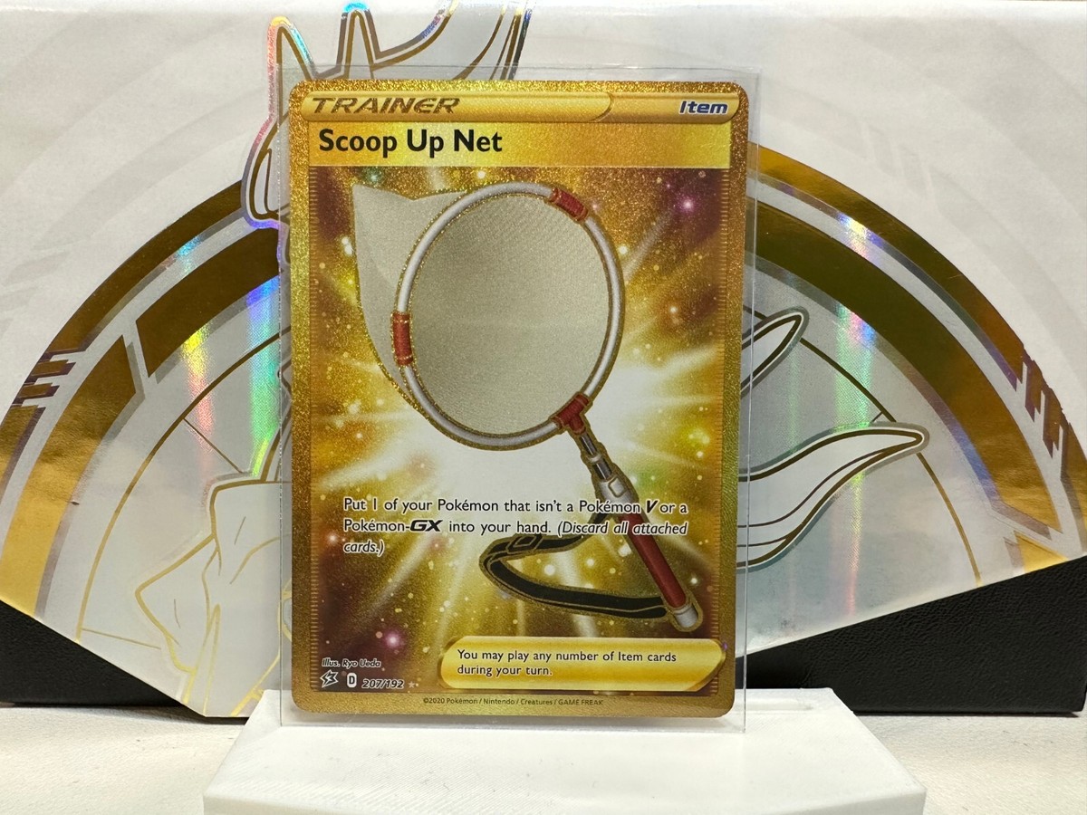 Pokemon Card - Scoop Up Net Gold Secret Rare - SWSH02: Rebel Clash