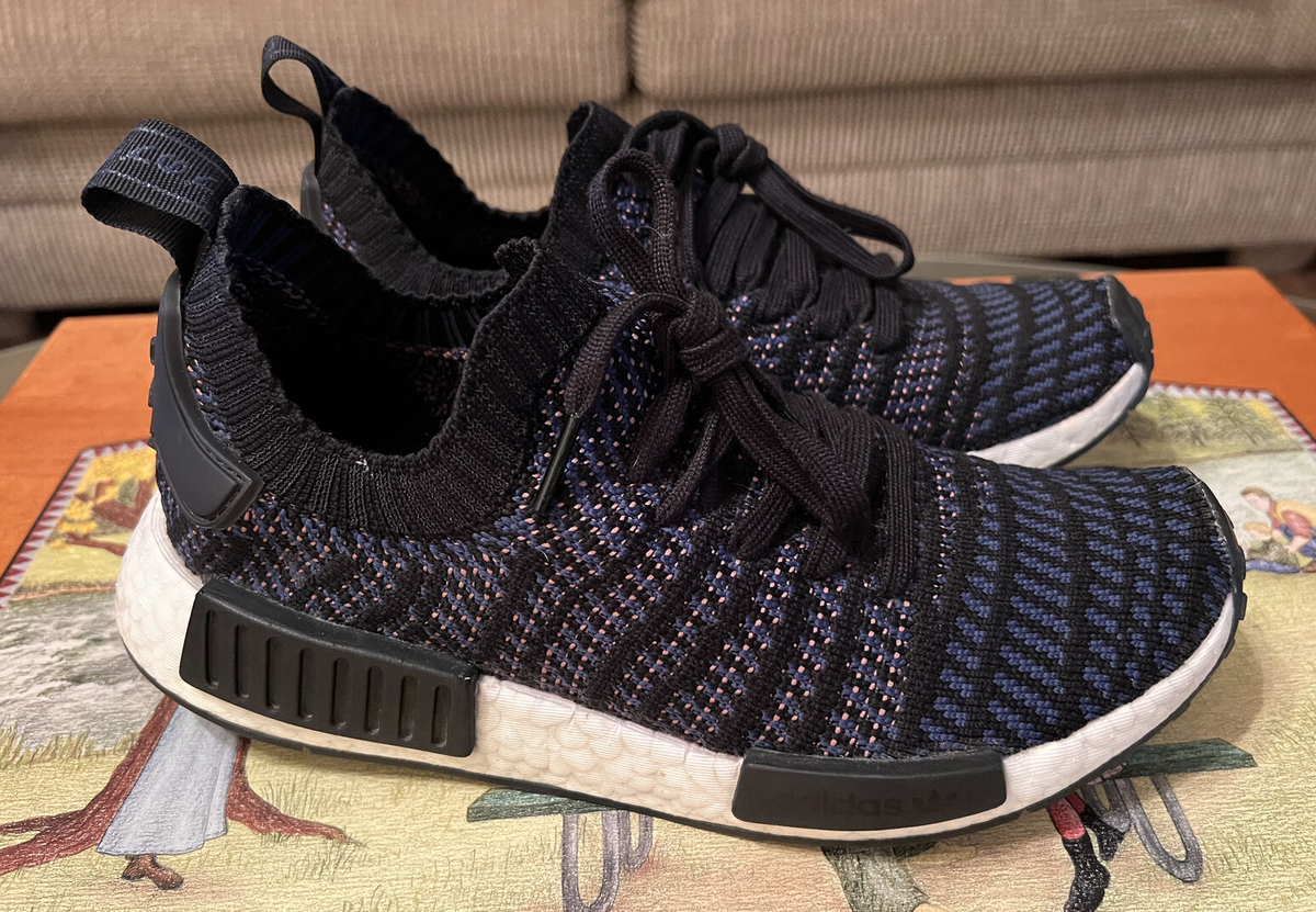 Adidas NMD R1 STLT Primeknit PK Indigo Wmns Womens Size 7.5 Sneakers AC8326