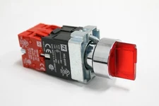 RB2-BK134 22.5mm 3 Pos Red illuminated Maintain Selector C/W LED 120V 2NC Close