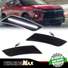 Smoked White Led Front Wheel Fender Side Marker Lights For 2019-up Chevy Blazer Smoked White Led Front Wheel Fender Side Marker Lights For 2019-up Chevy Blazer