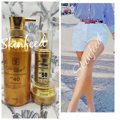 Le Asian White Mucin & Niacinamide Spf 40. Lotion, Serum & Face Cream. Natural 